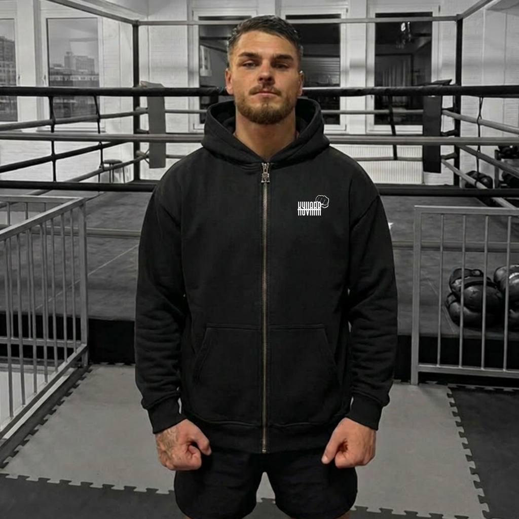 KYVARA - FIGHT CAMP Zipper Hoodie - Black